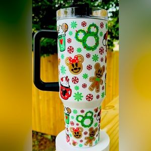 40 oz hot/cold stainless steel tumbler with handle